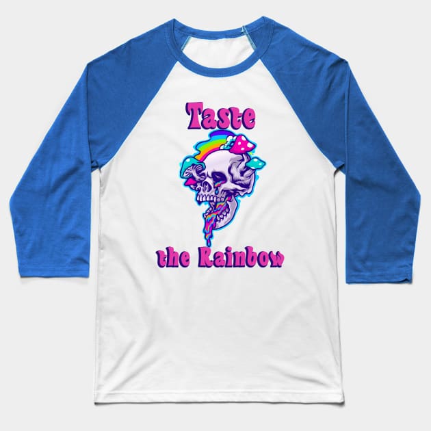 Taste the Rainbow Baseball T-Shirt by Morrigan Austin